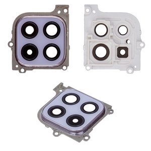 Vidrio de cámara puede usarse con Samsung A226 Galaxy A22 5G, morado, con marcos