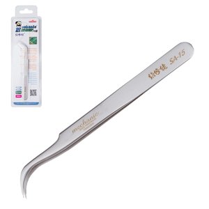 Pinzas para smd Mechanic SA 15, curvada, 115 mm, high precision