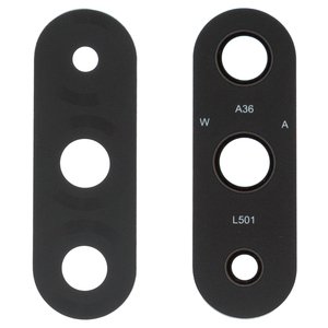 Vidrio de cámara puede usarse con Samsung A366 Galaxy A36, negro, sin marco