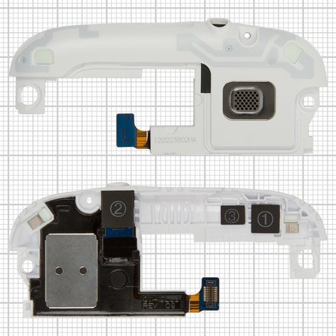 Звонок для Samsung I9300 Galaxy S3, с разъёмом наушников, с антенной, белый