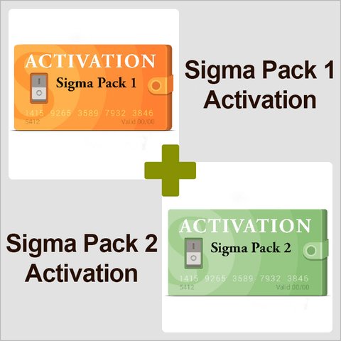 Активации Pack 1 и Pack 2 для Sigma