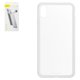 Чехол Baseus для iPhone XS Max, белый, ударопрочный, прозрачный, #WIAPIPH65-YS02