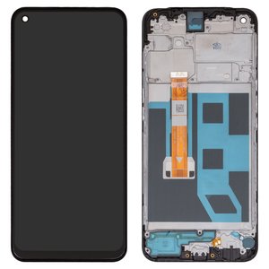 Дисплей для Oppo A53 4G, чорний, з рамкою, Original PRC , CPH2127, CPH2131, BV065WBM L03 MB02, P6516I3F3 FPCA R0.0