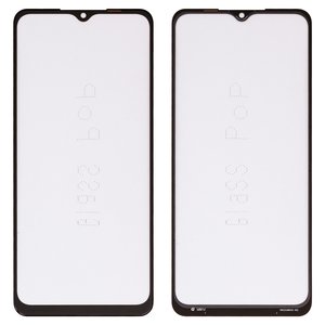Стекло корпуса G+OCA PRO для Samsung A125F Galaxy A12, с OCA пленкой, черное