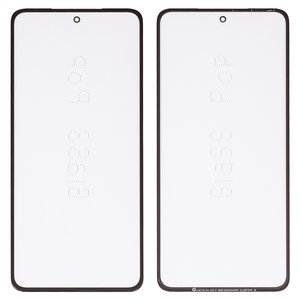 Скло корпуса G+OCA PRO для Motorola Moto G84, з ОСА плівкою, чорне