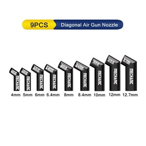 Насадка термофена Mechanic 861 Diagonal, изогнутая, 9in1, 4mm 5mm 6mm 6.4mm 8mm 8.4mm 10mm 12mm 12.7mm