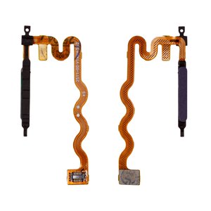 Шлейф для Motorola Moto E14, Moto G15, Moto G24, синий, со сканером отпечатков пальцев Touch ID 