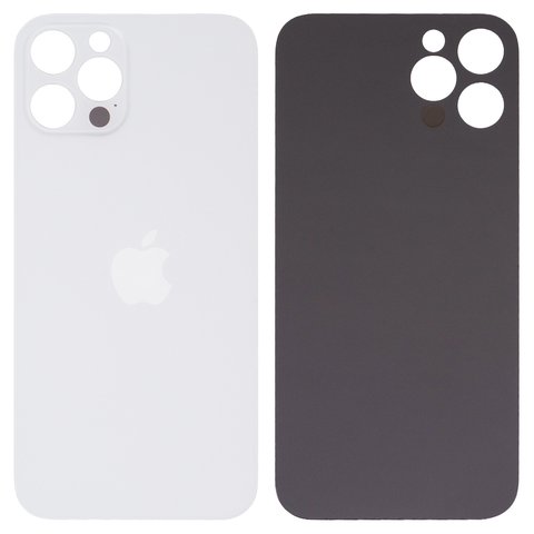 Задняя панель корпуса для iPhone 12 Pro, серебристая, белая, не нужно снимать стекло камеры, Original PRC , big hole, silver