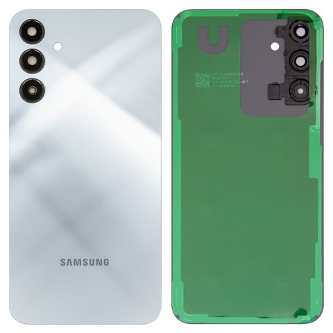Задняя панель корпуса для Samsung A155 Galaxy A15, A156 Galaxy A15 5G, синяя, со стеклом камеры, optimistic blue