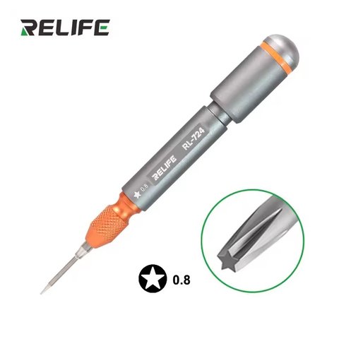 Отвертка "звездочка" RELIFE RL 724 *0.8, Pentalobe