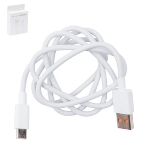 USB кабель Xiaomi, USB тип C, USB тип A, 100 см, 6 А, белый, High Copy, service pack box