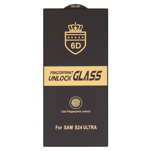 Защитное стекло ESD 6D для Samsung S928 Galaxy S24 Ultra, совместимо с чехлом, Full Glue, Anti Static, без упаковки , черный