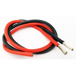 Провод в силиконовой изоляции 9AWG, 6,63 мм², 1 м, красный