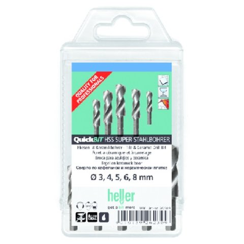 Набір свердел Heller HSS-G Super QuickBit 26571