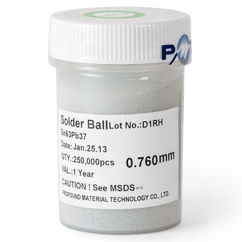 BGA Solder Balls ACHI, 0.76 mm, 250.000 pcs.