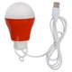 Lámpara LED  USB de 5 W (luz blanca fría, color de carcasa: rojo, 5 V, 450 lm)