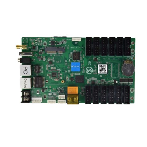 Huidu HD C16L LED Display Module Control Card 1024x512, 12xHUB75E, with Wi Fi Module 
